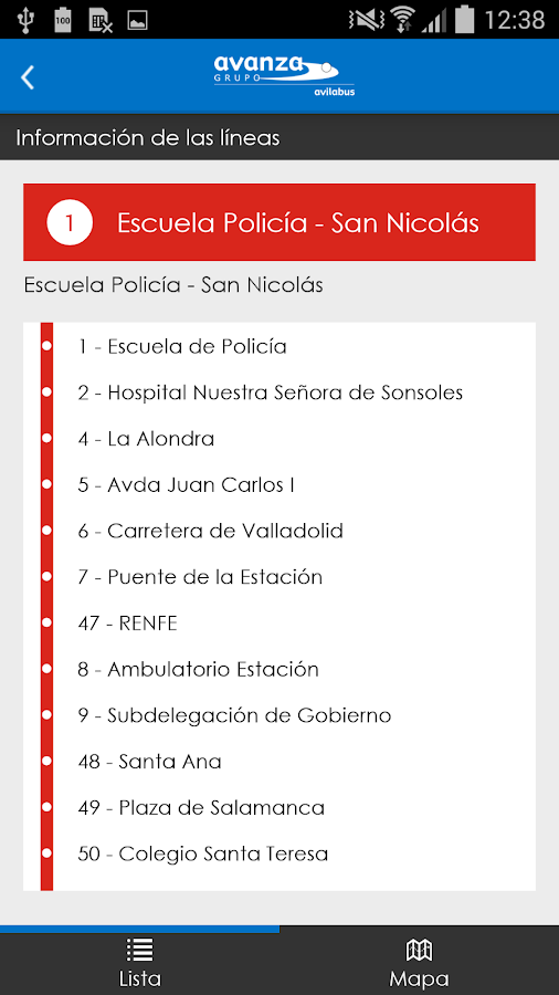 AVILABUS - Urbano de Ávila - screenshot