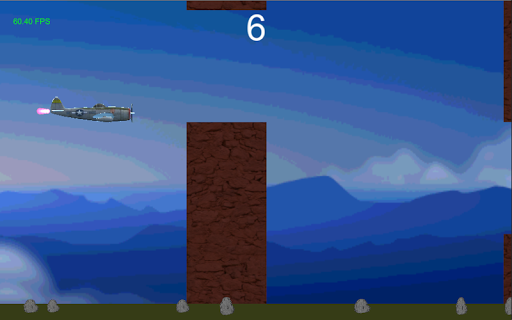 Flappy Thunderbolt Plane