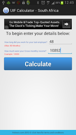 UIF Calculator South Africa