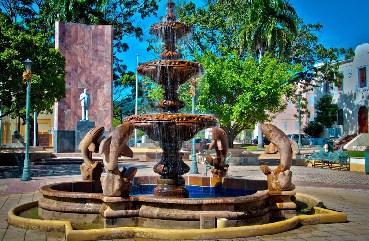 A fountain in Fajardo in northeast Puerto Rico. 