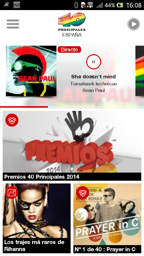Los 40 Principales Radio Aplicaciones de Android en Google Play