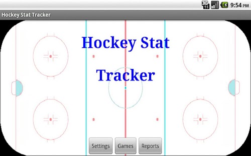 Android application Hockey Stat Tracker screenshort