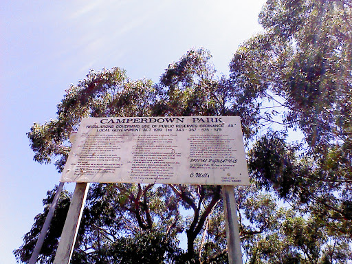 Camperdown Park Sign