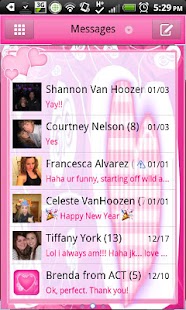 Free GO SMS THEME|LovelyHeart APK