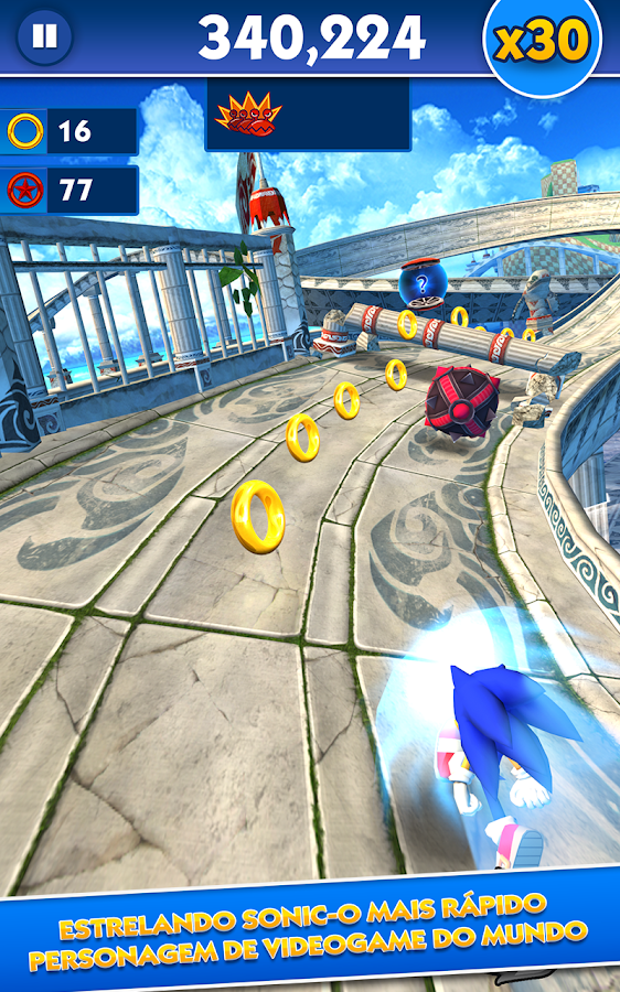Sonic Dash: captura de tela