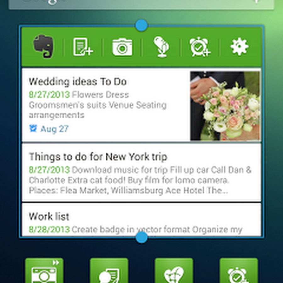 Download Latest Evernote Widget for Android 5.2.1