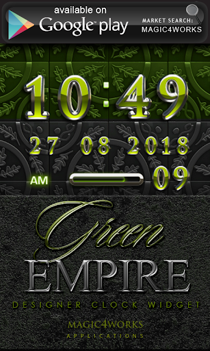 免費下載娛樂APP|Green Empire Clock Widget app開箱文|APP開箱王