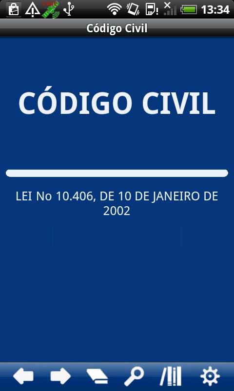 Android application Brazilian Civil Code screenshort