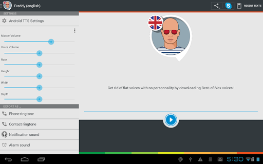 【免費通訊App】Freddy TTS voice (English)-APP點子