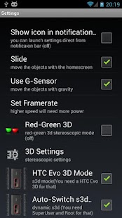 3D Home Former (HTC Evo 3D) Screenshots 5