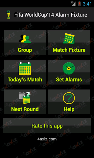 World Cup14 Fixture Alarm