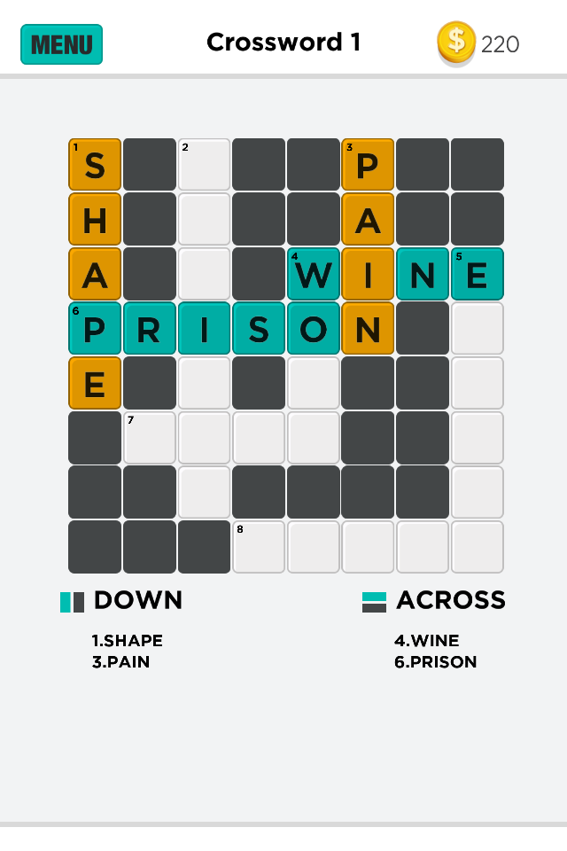 Pic Crossword puzzle game quiz Screen 3