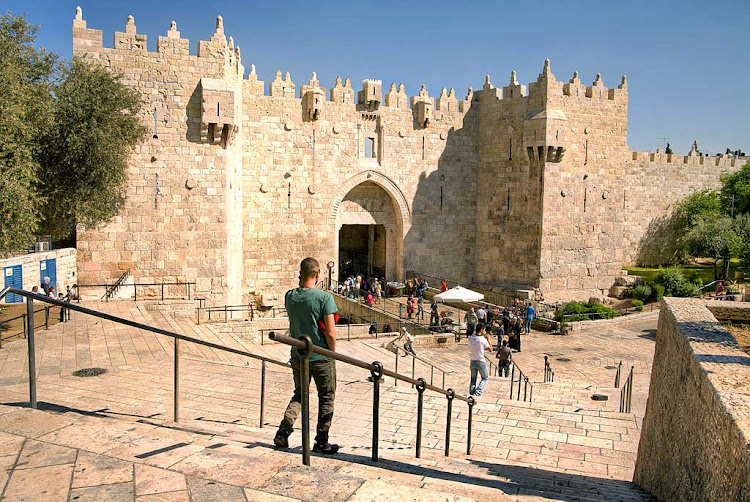 Damascus Gate in Jerusalem, Israel.