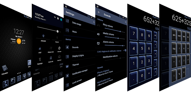 Free J Blue Ice Theme for CM13/CM12 APK