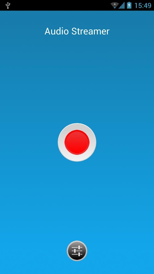 Android application Audio Streamer screenshort
