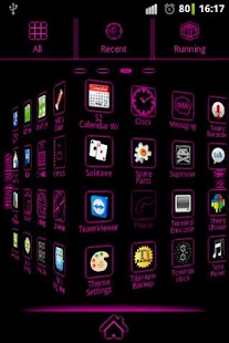 Download Pink Neon theme Go Launcher EX APK