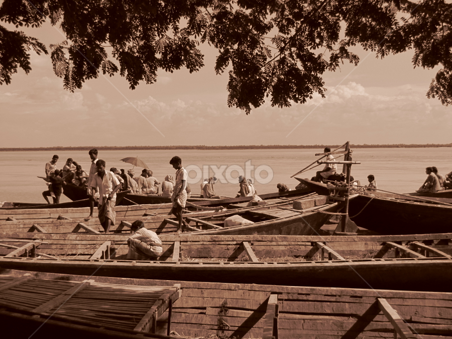 Boats of fishermans by Suaib Akhter - Transportation Boats