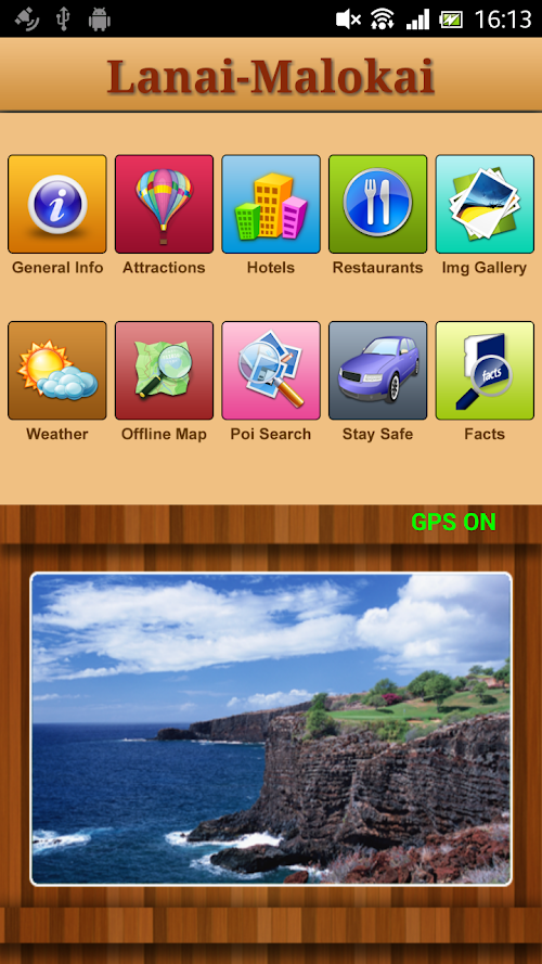 Android application Lanai &amp; Malokai Offline Guide screenshort