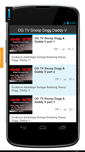 OG TV Snoop Dogg Daddy V