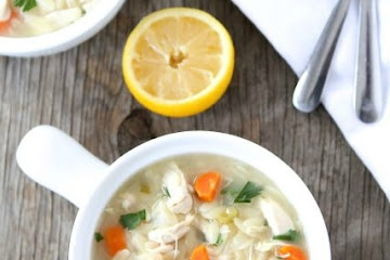 Lemon Chicken Orzo Soup