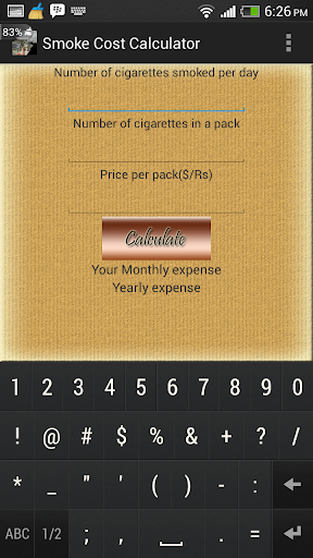 【免費財經App】Smoke Cost Calculator-APP點子