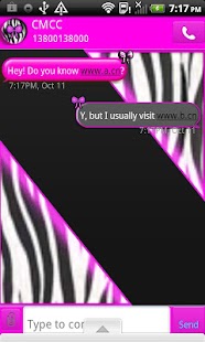 How to mod GO SMS THEME/PinkZebraBow1 1.1 mod apk for android