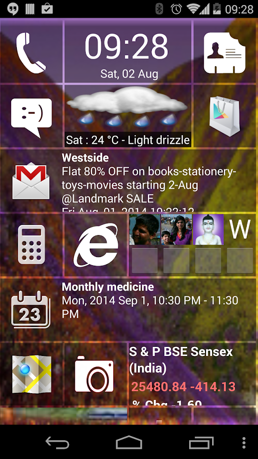 Home 8+ like Windows8 Launcher - screenshot