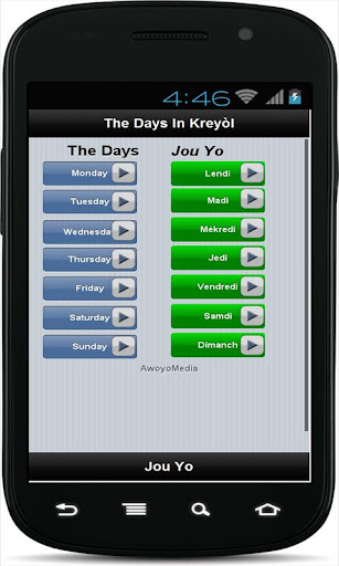 App Kreyòl: The Days