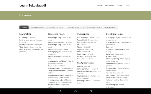 【免費書籍App】Learn Sekgalagadi-APP點子