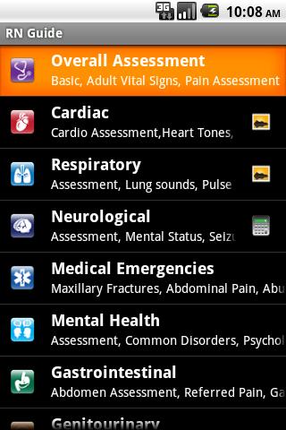 Android application Nursing Essentials screenshort