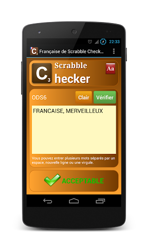 French Scrabble Checker