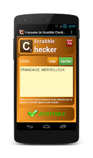 French Scrabble Checker