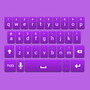 Purple Galaxy Keyboard Skin