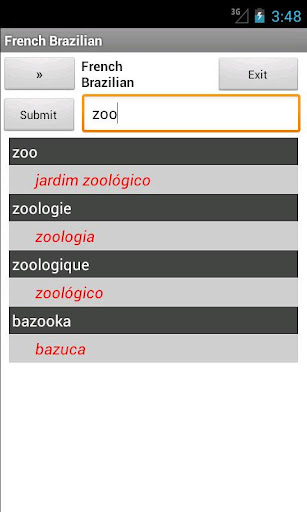 Brazilian French Dictionary