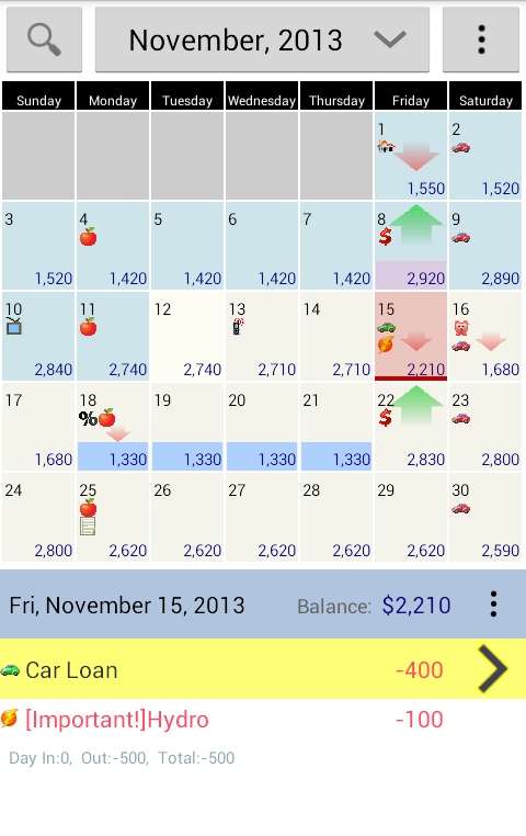 Budget Calendar Android Apps On Google Play