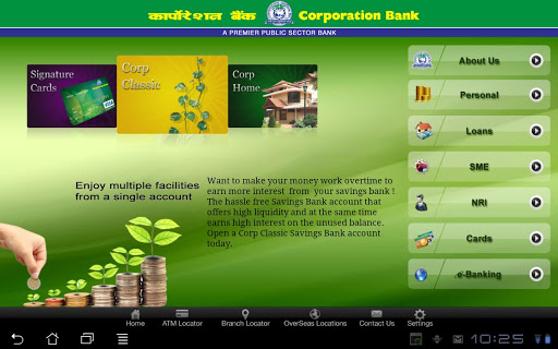 Corp Bank Tablet Application