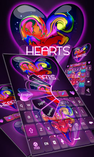 Hearts Keyboard Theme