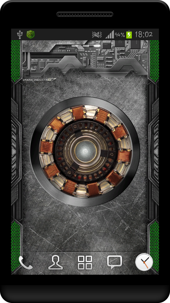 Arc Reactor Live Wallpaper Screen 2