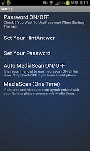 Protected Gallery (hide pics) Screenshots 4