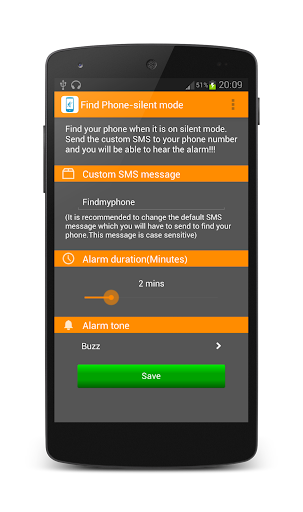 Find Phone -silent mode