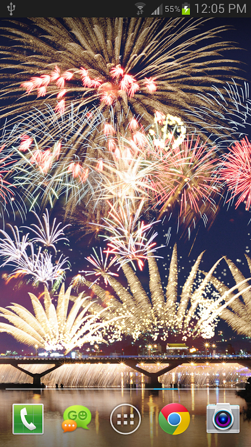 Fireworks Live Wallpaper FREE - screenshot