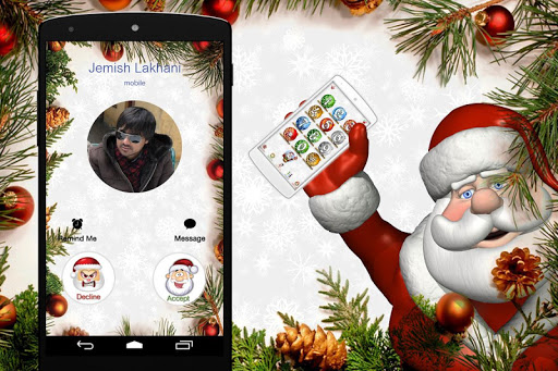 【免費通訊App】Christmas Caller Screen Dialer-APP點子