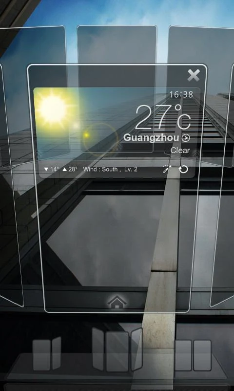 Next Launcher 3D Theme Dark - screenshot