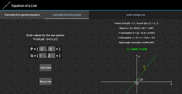Equation of a line Screenshots 1