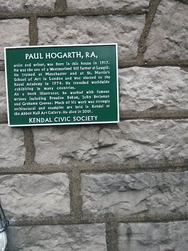 Paul Hoggarth Plaque