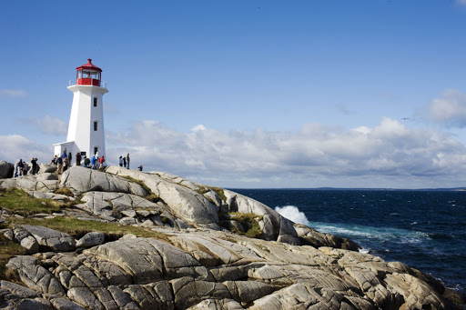 Peggys-Cove-Lighthouse-Halifax - Hurtigruten guests pay a shore excursion to Peggy's Cove Lighthouse on the eastern shore of St. Margarets Bay in Halifax, Nova Scotia. The lighthouse dates to 1868. 