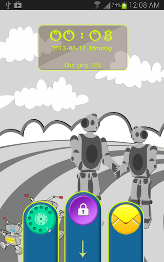 Robots Planet Go Locker Theme