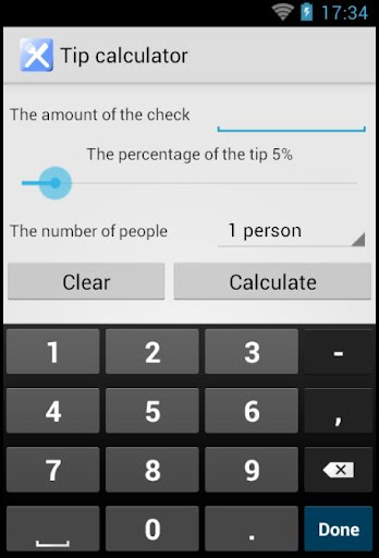 Tip calculator