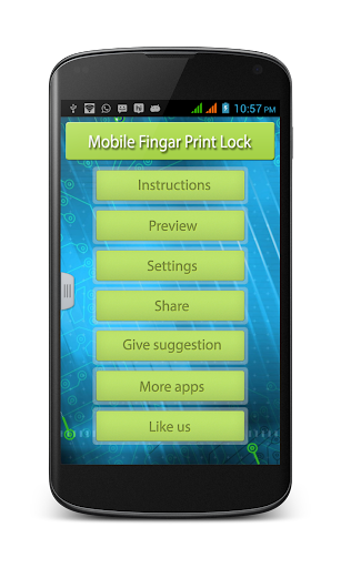 Mobile Finger Print Lock