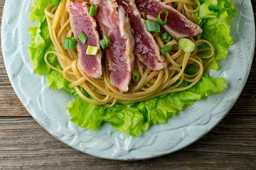 Grilled Tuna with Sesame Noodles